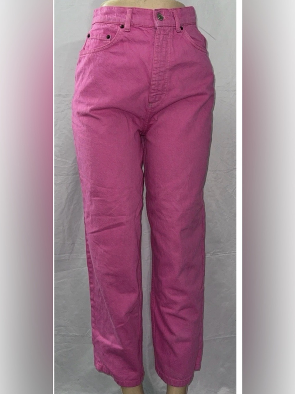 ASOS Magenta Straight-Leg Jeans